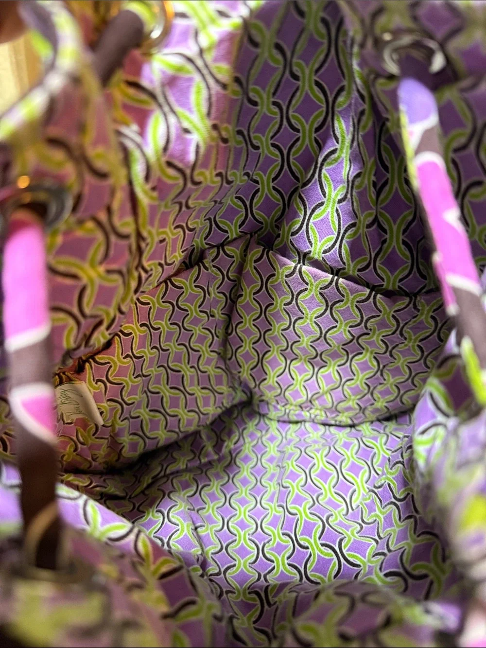 Vera Bradley Drawstring Backpack – Purple Punch Pattern